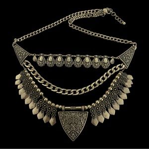 Vintage Boho Chic Statement Necklace